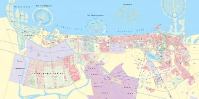 Mapa de la ciutat de Dubai