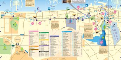 Mapa turístic de Dubai