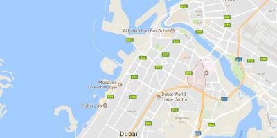 Mapa de Oud Metha Dubai