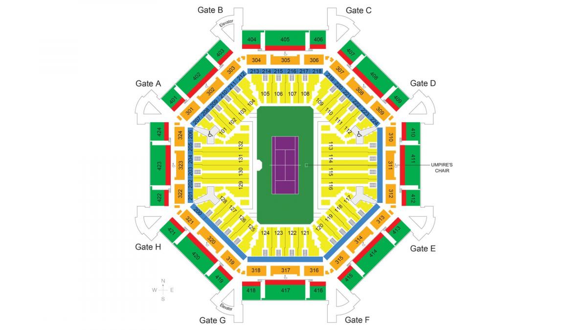 mapa de Dubai estadi de tennis