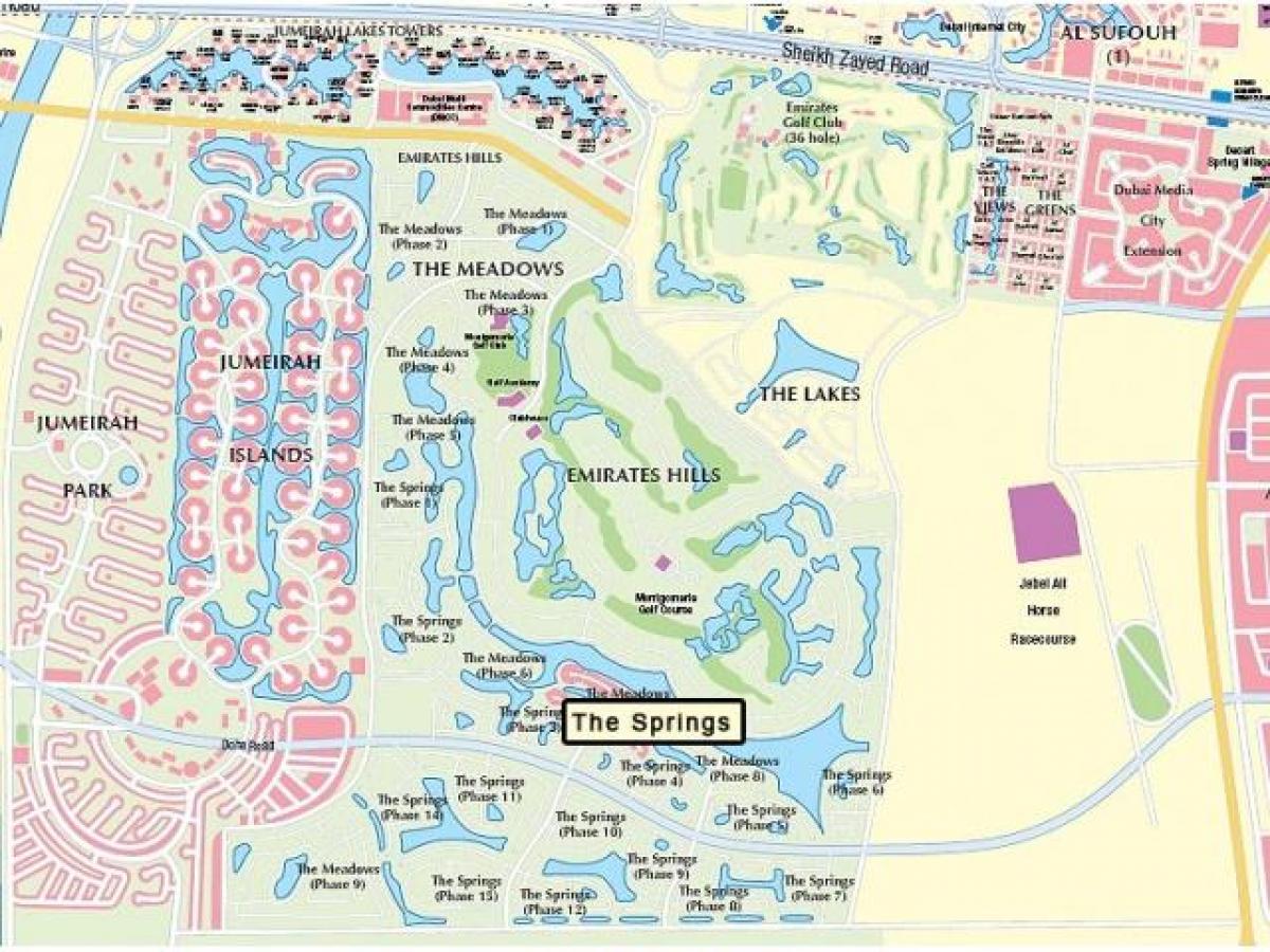 mapa de Dubai prats