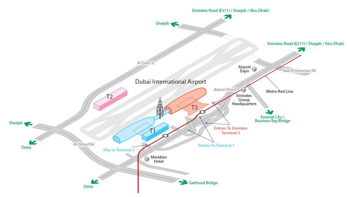 dxb mapa de l'aeroport