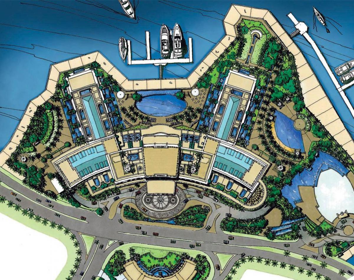 mapa del Palazzo Versace Dubai