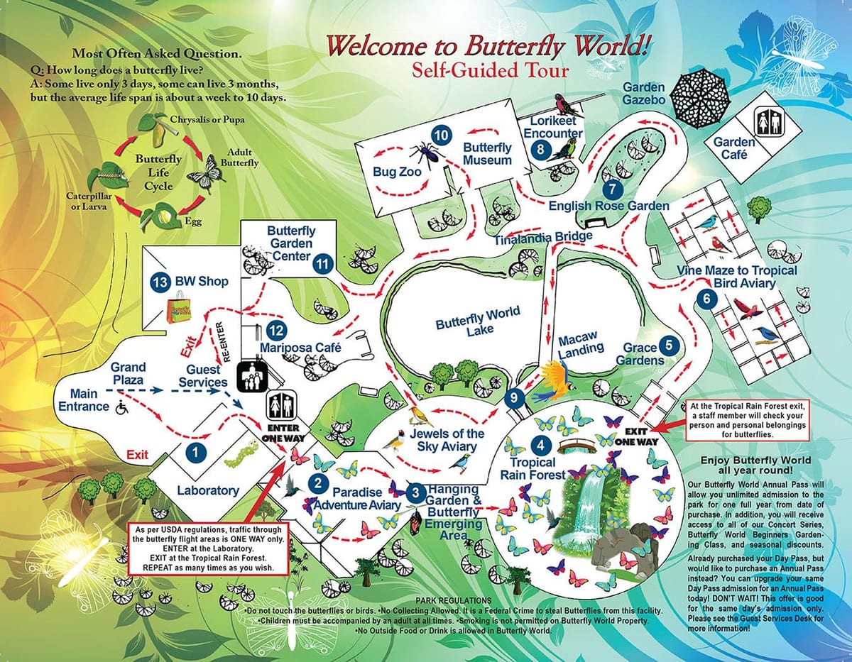 Dubai papallona jardí mapa de localització