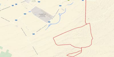 Al Qudra cicle camí mapa de localització