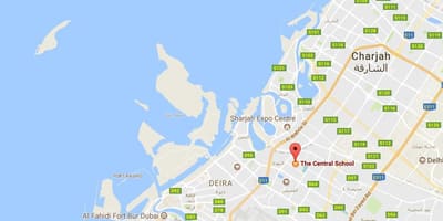 Mapa de centre de l'escola Dubai