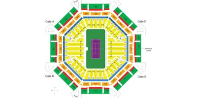 Mapa de Dubai estadi de tennis