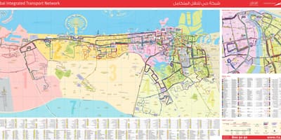 Dubai transport mapa