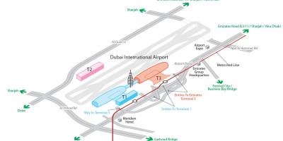 Dxb mapa de l'aeroport