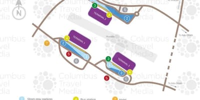 Mapa de l'aeroport de Dubai