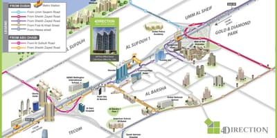 Mapa del nord-Americà de l'escola de Dubai
